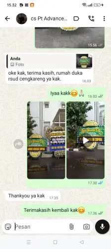 Testimonial Papan Bunga Pernikahan cijoro pasir