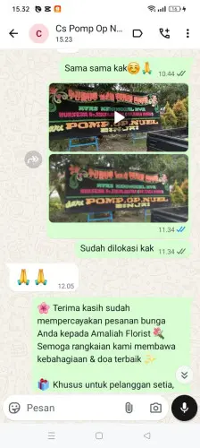Testimonial Papan Bunga cijoro pasir