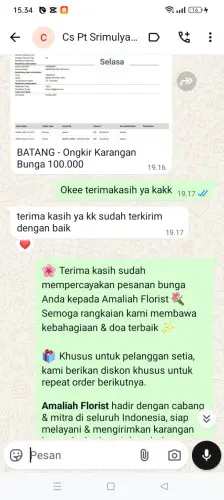 Testimonial Papan Bunga cijoro pasir