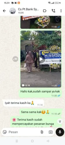 Testimonial Papan Bunga cijoro pasir
