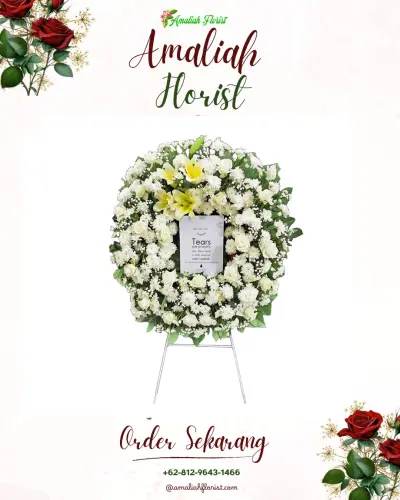 Krans Bunga Duka Cita cijoro pasir